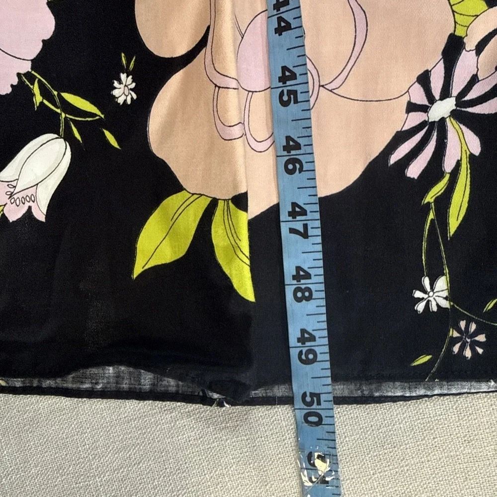 Vtg‎ Dutchess Individually Yours Maxi Dress M Black Floral Babydoll Cottagecore - Picture 11 of 14